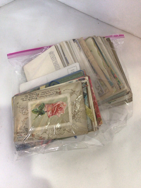 Vintage Paper Bag of Post Card