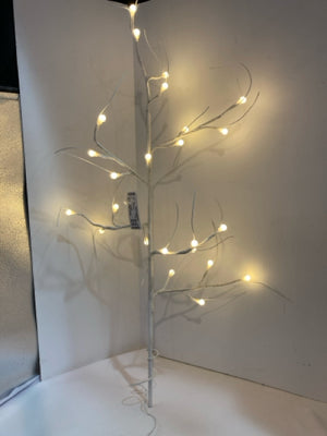 Faux White Wire Electric Tree Holiday Item