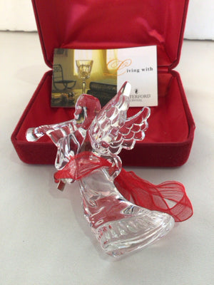 Waterford Clear Crystal Ornaments Angel Holiday Item