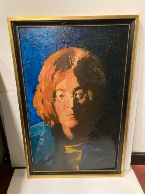 Signed Original John Lennon Framed Art