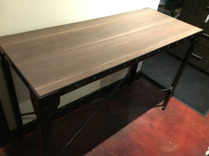 Cort Furniture Console Wood/Metal Industrial Brown/black Table