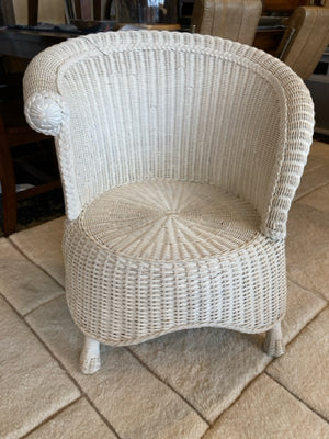 Wicker White Chair