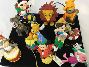 Disney Christmas Multi-Color Resin Ornaments Set of 10 Holiday Item