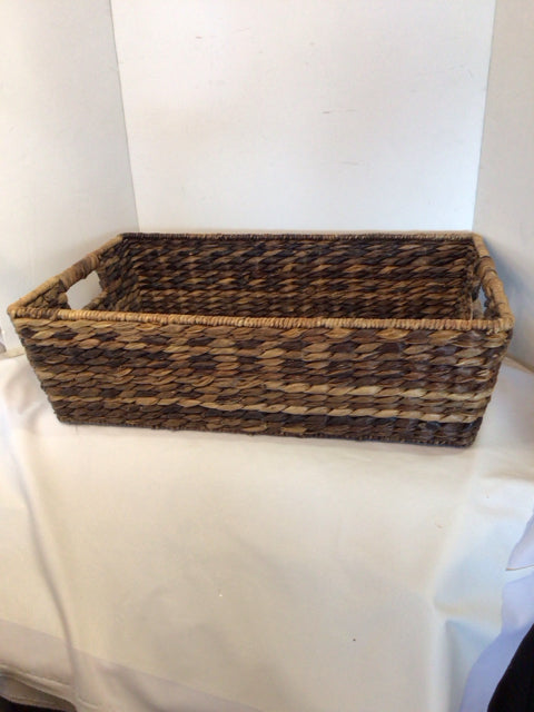 Handled Brown Seagrass Basket
