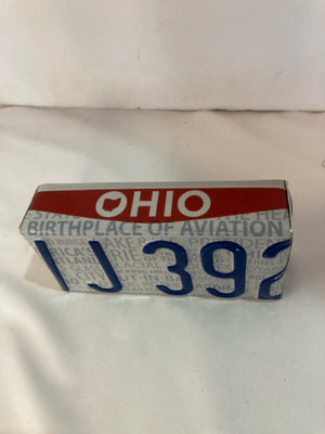Original White/Blue License Plate Tray