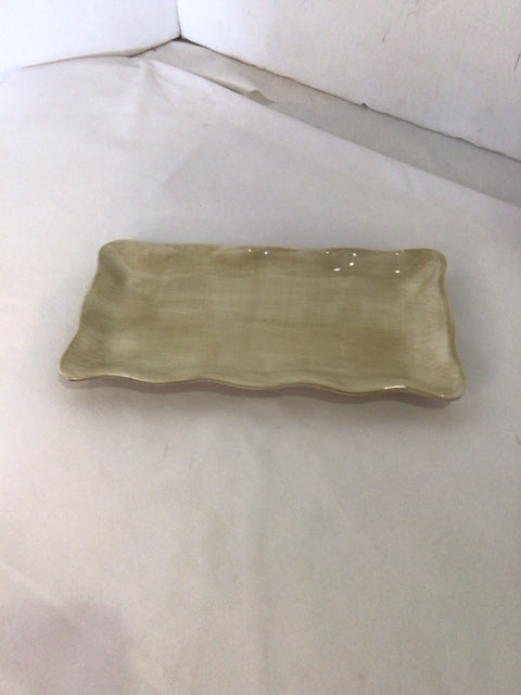 Beige Ceramic Tray