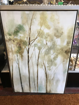 Gold/Brown Trees Framed Art