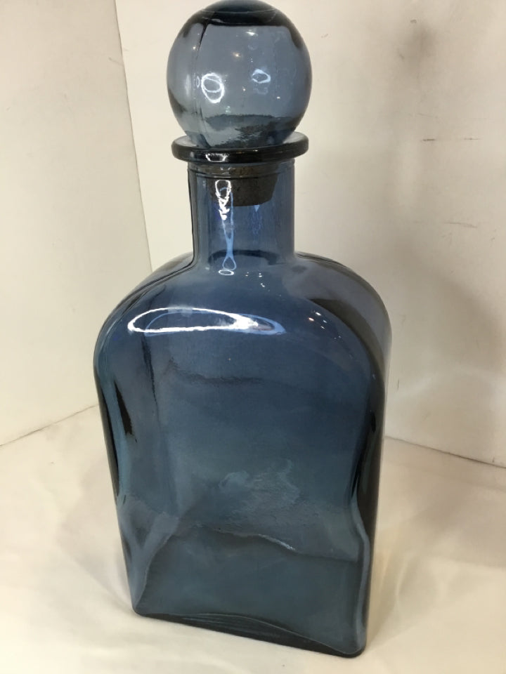 Blue Glass Decanter