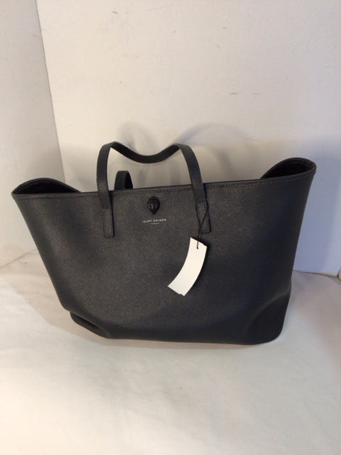 Kurt Geiger Leather Charcoal Shopper Bag