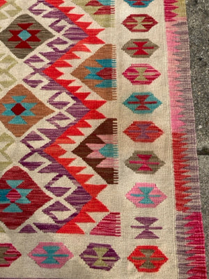 Wool 6 x 8 Cream/Multi Rug