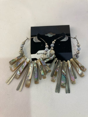 Gray Beads Earrings