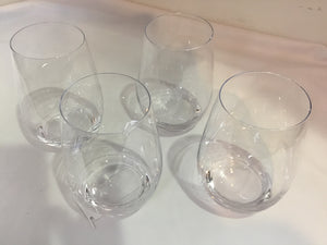 Tumbler Clear Glass Set of 4 Glasses