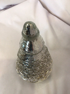 Battery Operated Silver Mercury Glass Christmas Tree Holiday Item