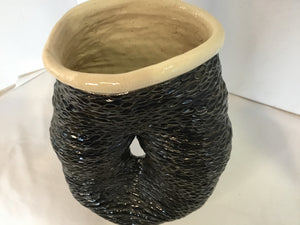 Black Ceramic Vase