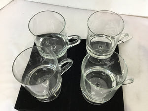 Mug Clear Set of 4 Glasses