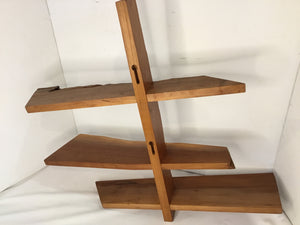 Raw Edge Brown Wood Shelf
