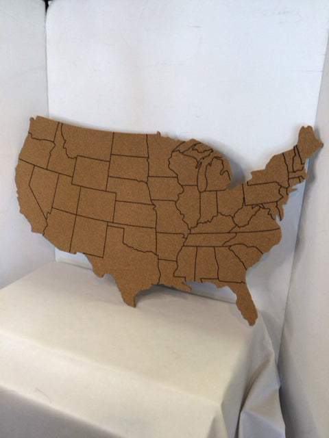 Tan Cork USA Map