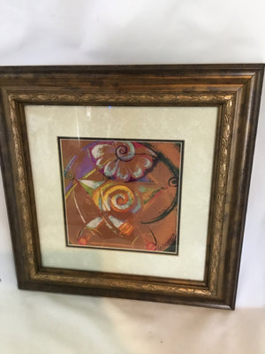 Original Rust/Multi Framed Art