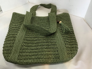 Straw Green Purse