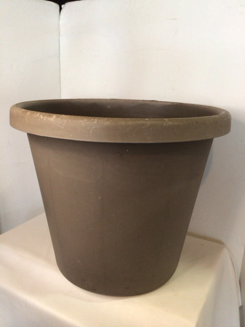 Taupe Plastic Planter