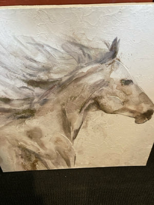 Hobby Lobby White Horse Stretch Canvas Art