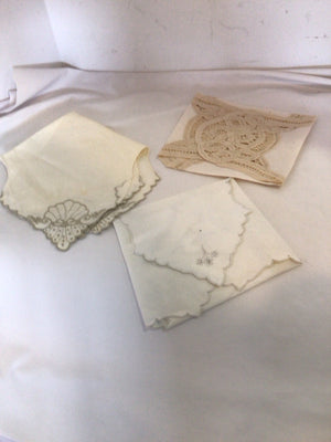 Cream Linen 3 piece Napkins