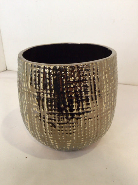 Gold Ceramic Planter