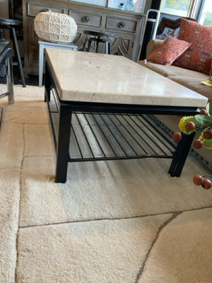 Macy's Coffee Stone Top Cream Table