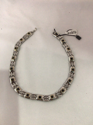 Silver/Black Chain Necklace