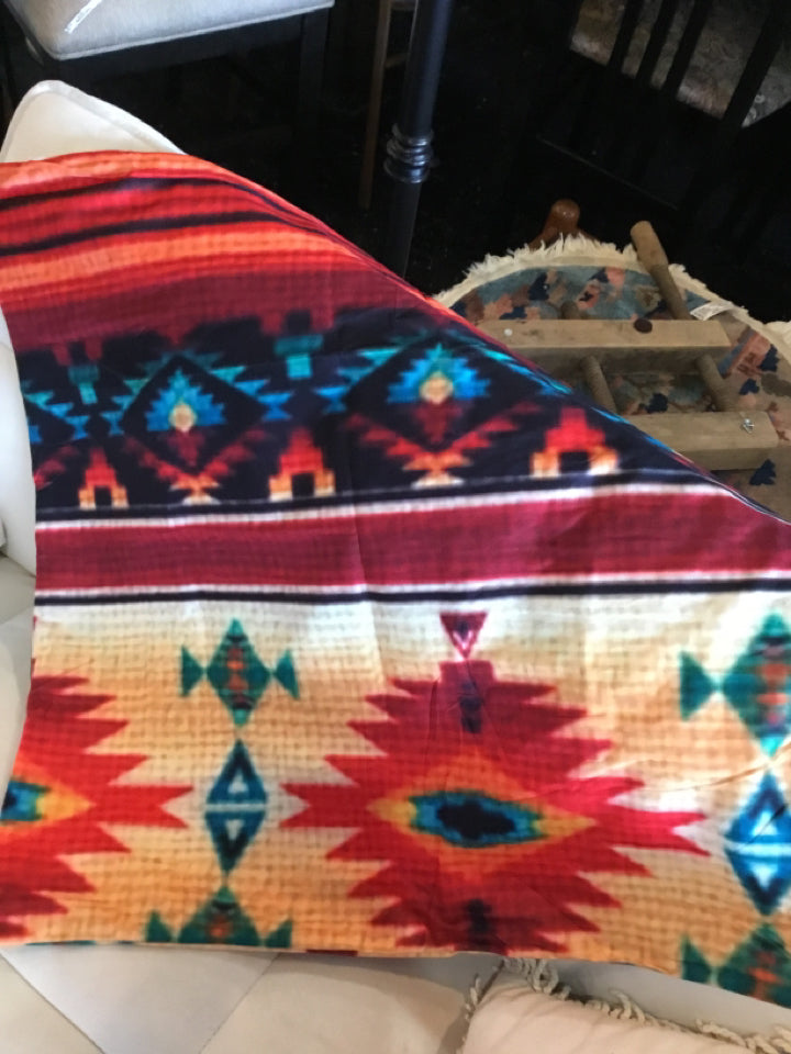 Native American Multi-Color Pillow Cover