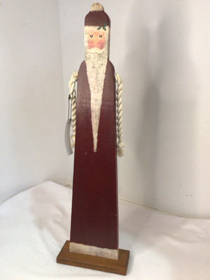 Red/white Wood Santa Holiday Item