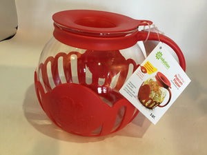 Red/Clear Glass Popcorn Maker Misc