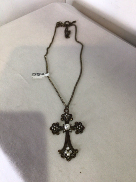 Bronze Cross Necklace