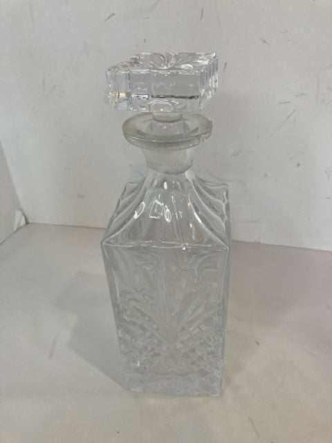 Cut Glass Square Decanter