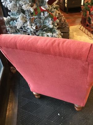 Chenille Salmon Chair