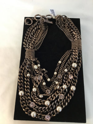 Givenchy Bronze Multi Strand Necklace