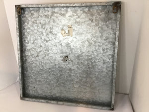 Galvanized Steel Flower Silver Wall Decoration Art