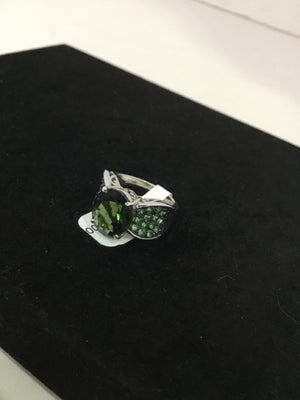 Green Rhinestone Ring
