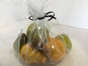 Yellow Pear Set of 6 Faux Fruit