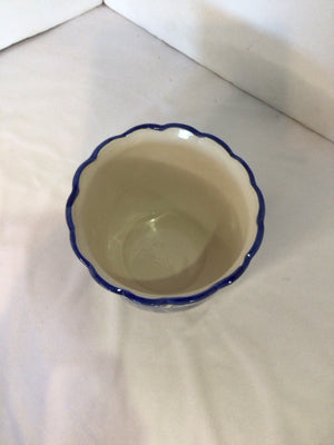 Blue/White Ceramic Planter
