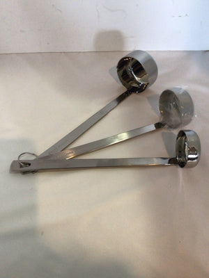 Williams-Sonoma Set of 3 Chrome Ladel Kitchen Access.