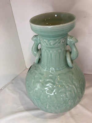 Aqua Ceramic Vase