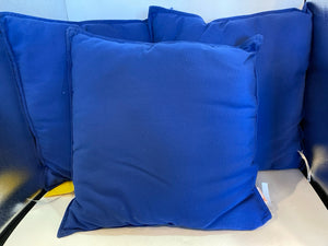 Sunbrella Blue Polyester Set of 3 Pillow Set