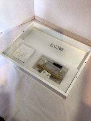 White Wood Handled Tray