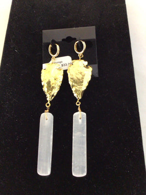 White/Gold Earrings