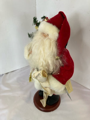 Christmas Red/white Fabric Santa Holiday Item