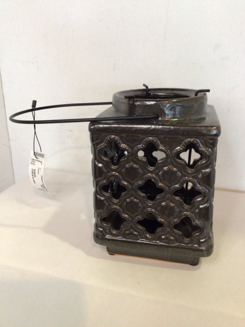 Black Ceramic Cut Out Lantern