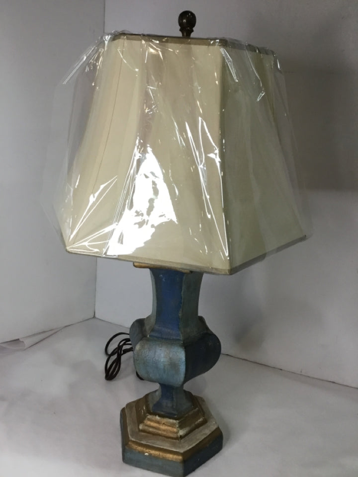 Blue Resin AS IS Lamp