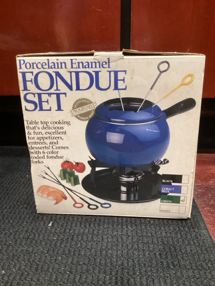 Black Fondue Set