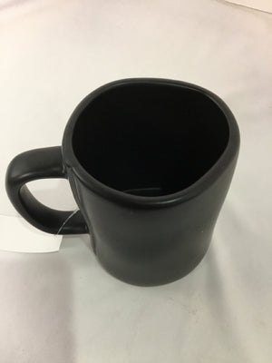 Rae Dunn Black Stoneware Words Mug